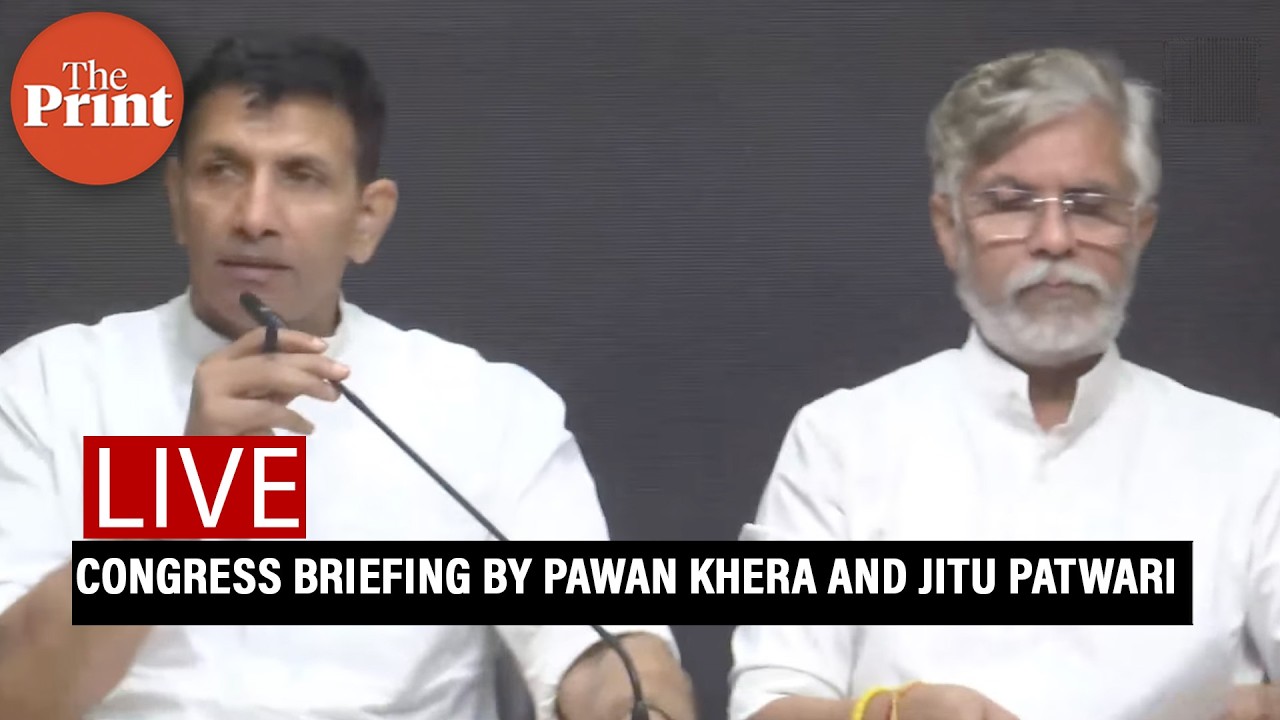 LIVE: Congress briefing by Pawan Khera and Jitu Patwari