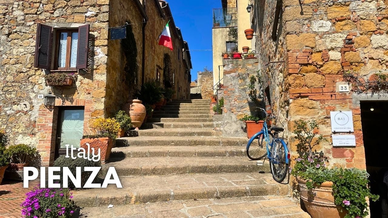 Пьенца, Италия 🇮🇹☀️ Эта прекрасная деревня в Тоскане напоминает сказку! [ 4K ]