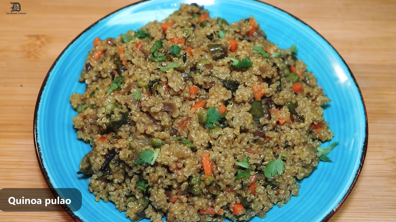 Quinoa Pulao Recipe - Indian-Style Quinoa Recipe | How to Make a Healthy Quinoa Pulao Recipe at Home