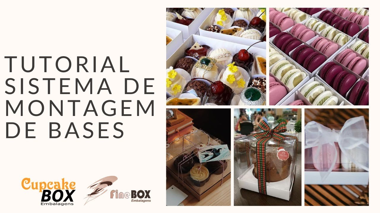 Tutorial de montagem caixas FineBOX | CupcakeBOX