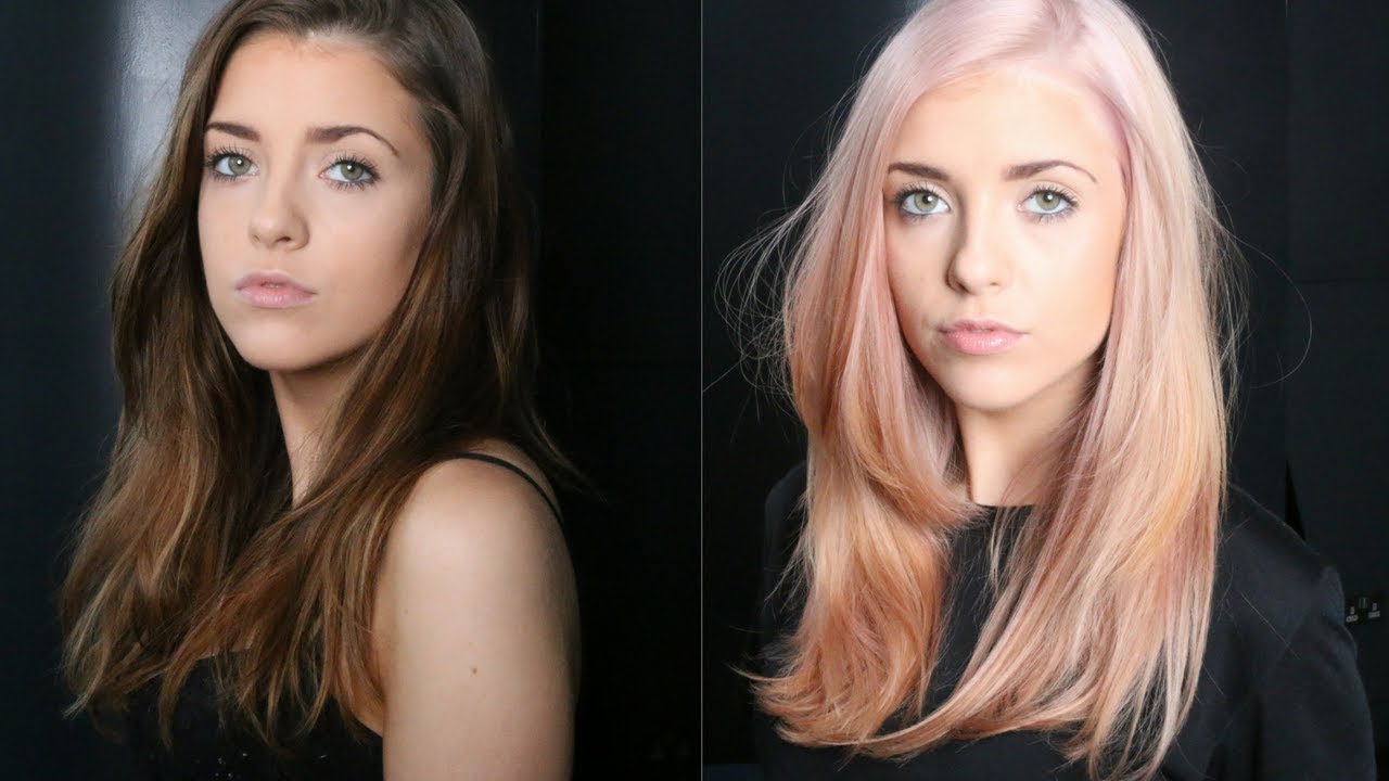 BRUNETTE TO ROSE GOLD TUTORIAL - SCHWARZKOPF STRAWBERRY BLONDE