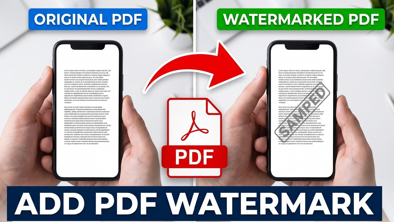 How to Add Watermark in PDF | PDF File Me Watermark Kaise Add Kare | PDF Par Logo Kaise Lagaye