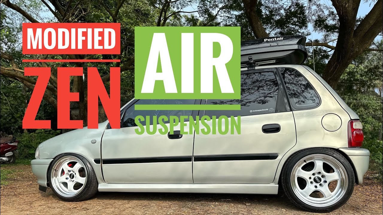 bagged Maruthi Suzuki zen (air suspension) modified