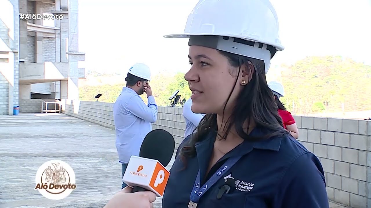 Crea-GO Jovem visita a construção da nova Basílica de Trindade