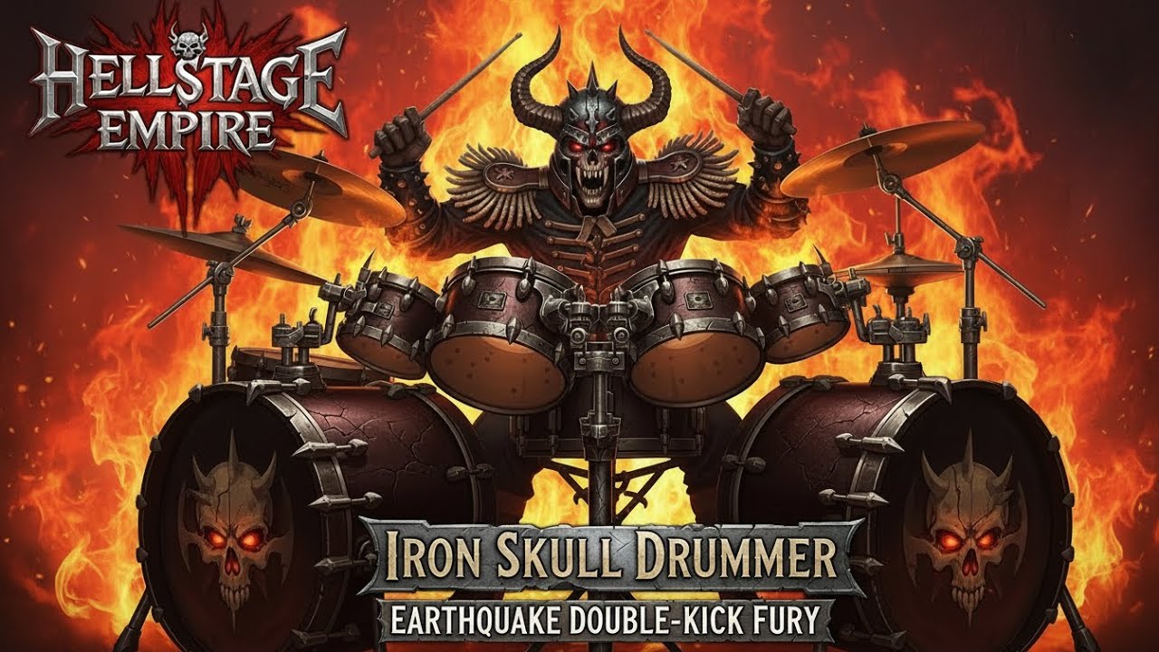 ⚡ Best Music HELLSTAGE EMPIRE 🔥 Iron Skull Drummer 🎸 Earthquake Double-Kick Fury