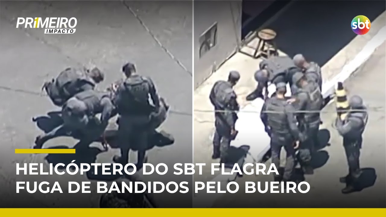 SP: Homem foge pelo bueiro durante persegui&ccedil;&atilde;o com viaturas e helic&oacute;ptero da PM | #PrimeiroImpacto