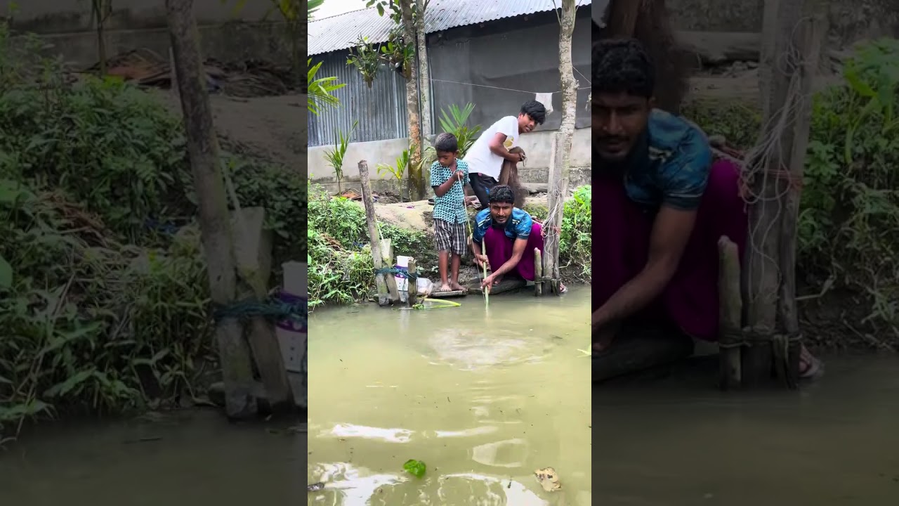 ভাই বড় মাছ ধরছে