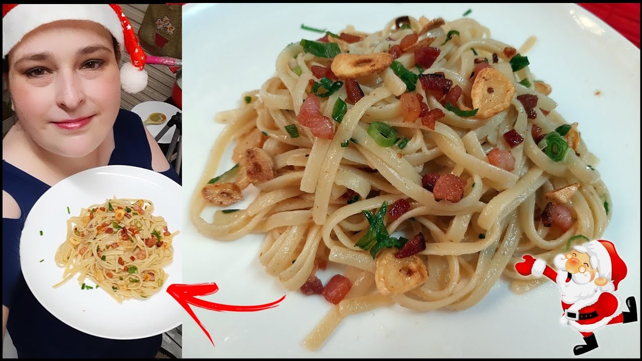MACARRÃO ALHO,ÓLEO E BACON