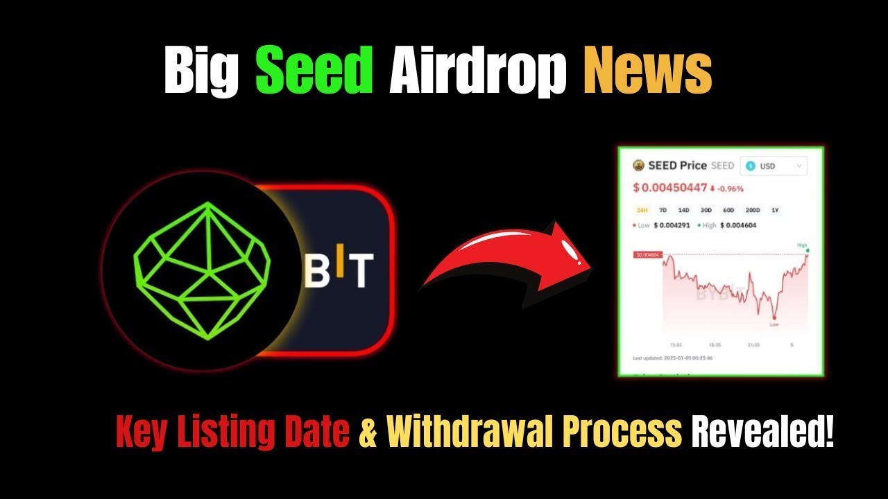 Exciting Seed Airdrop Update: Official Listing Date & Withdrawal Details Revealed!