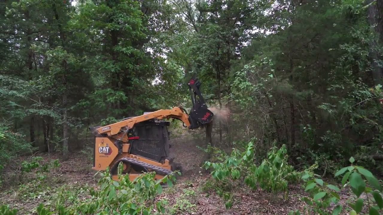 Vail Products® Skid Steer Forestry Drum Mulcher - Cat 299d3