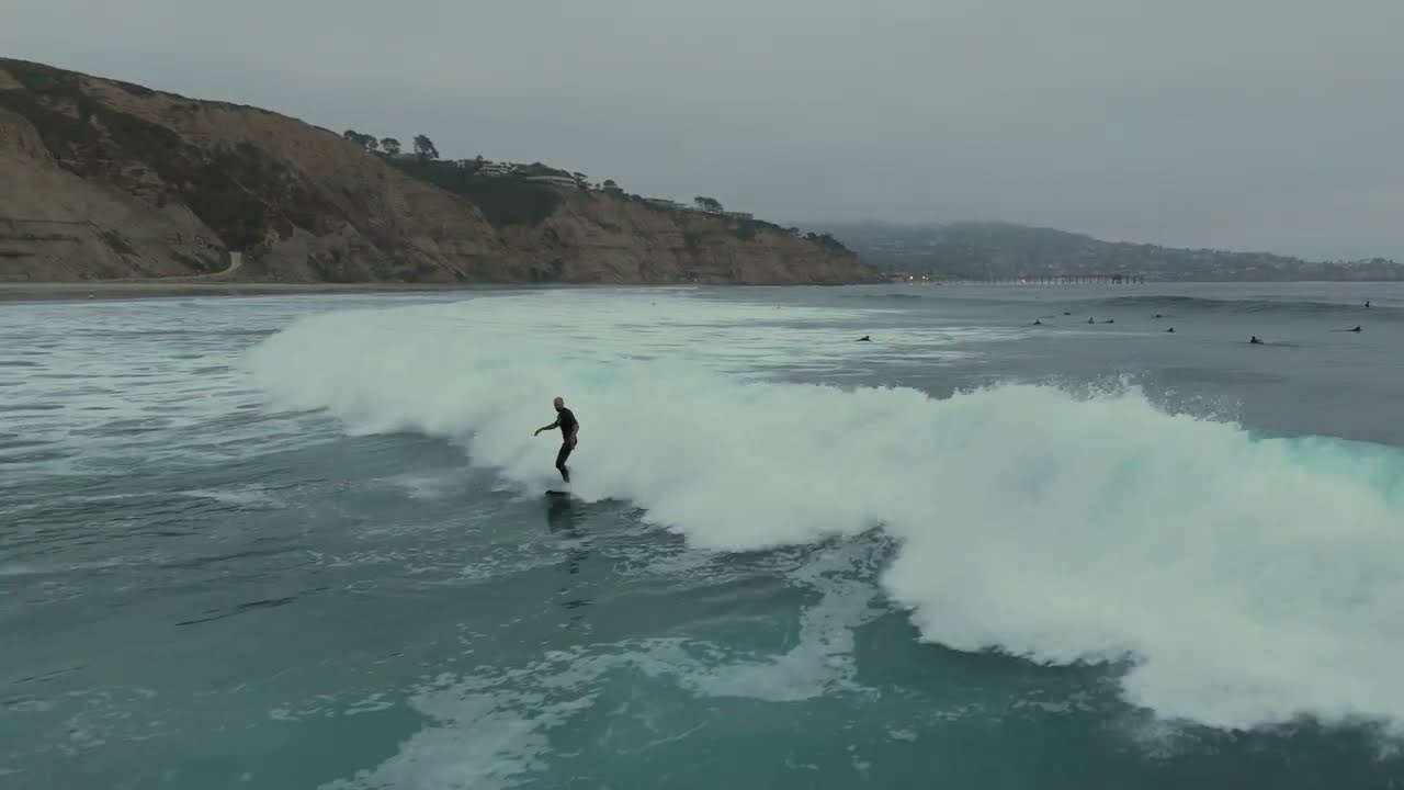 UnCut Full Flight San Diego Drone Surfing Footage Blacks Beach Tuesday 8/12/25