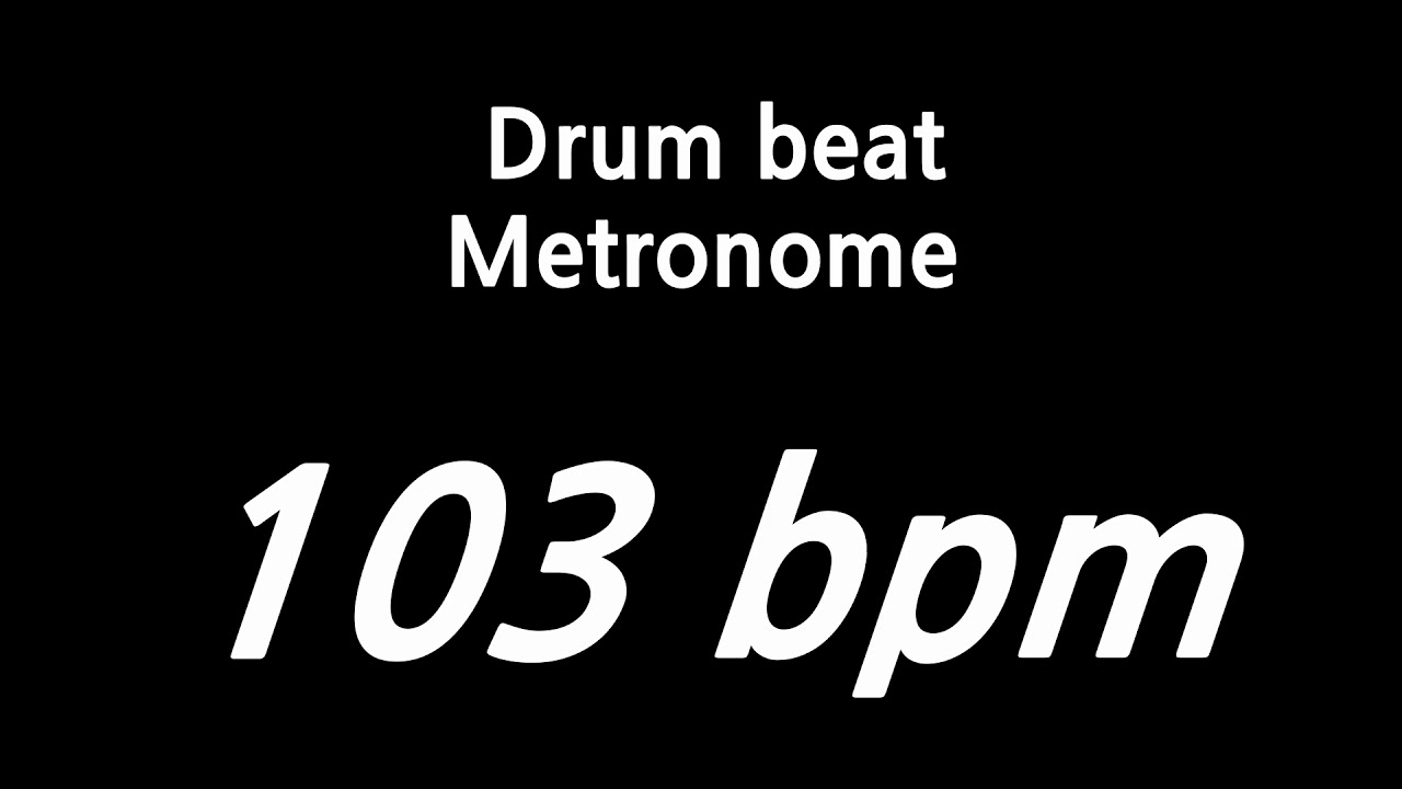 103 bpm metronome drum