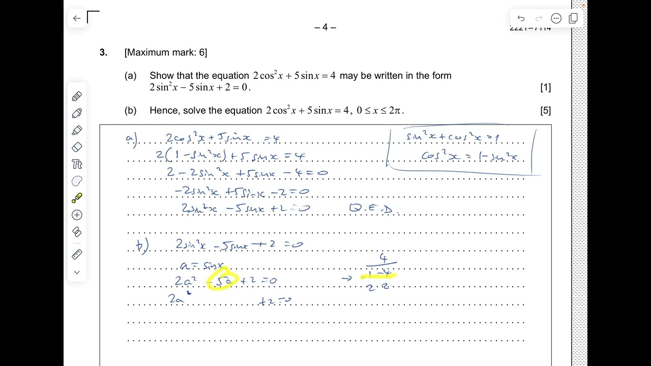 AA SL TZ2 paper 1 May 2021 q3