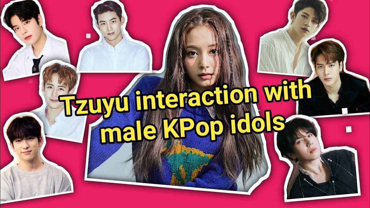 Twice Tzuyu interaction with male KPop idol