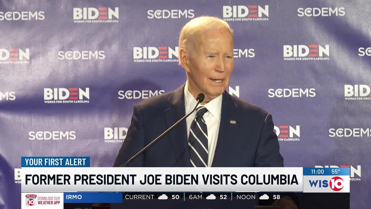 Biden visits Columbia, thanks SC Democrats for 2020 primary support