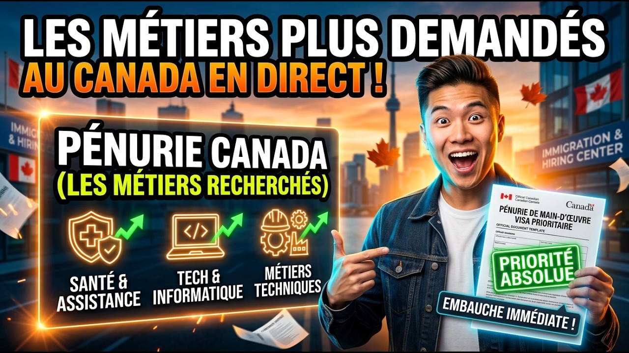 Les m&eacute;tiers les plus demand&eacute;s au Canada