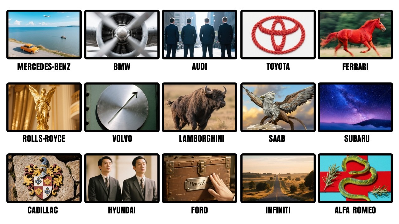 El significado oculto de cada logotipo de automóvil explicado en 16 minutos