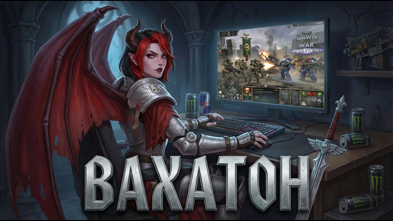 ВАХАТОН - День 17 - Играем Warhammer 40k Dawn of War Soulstorm [RU/EN]