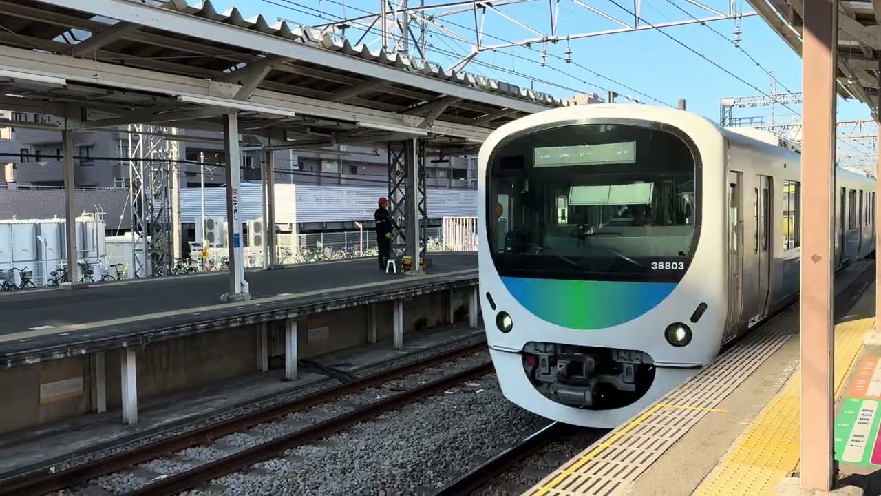 西武鉄道池袋線30000系32106F+38103F快速池袋行き小手指駅到着