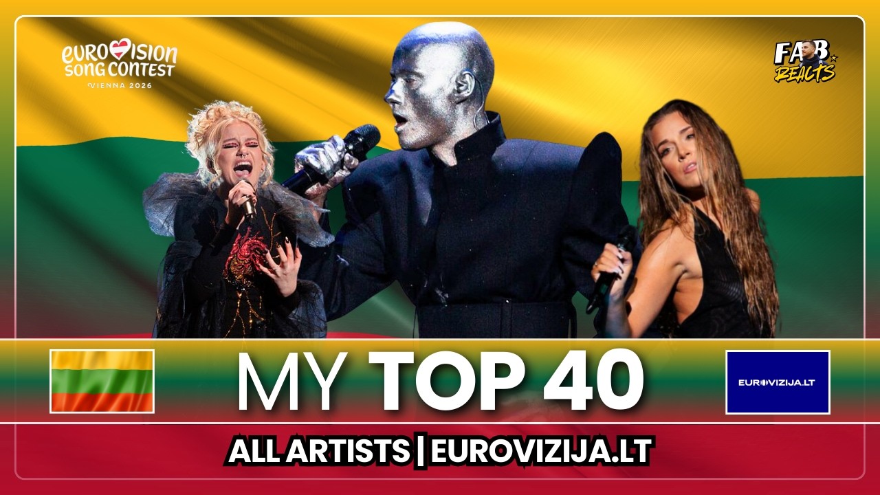 My Top 40 | Eurovizija.LT: All Artists - After Live Show | LITHUANIA 🇱🇹 ESC 2026 🎶😍 #esc2026