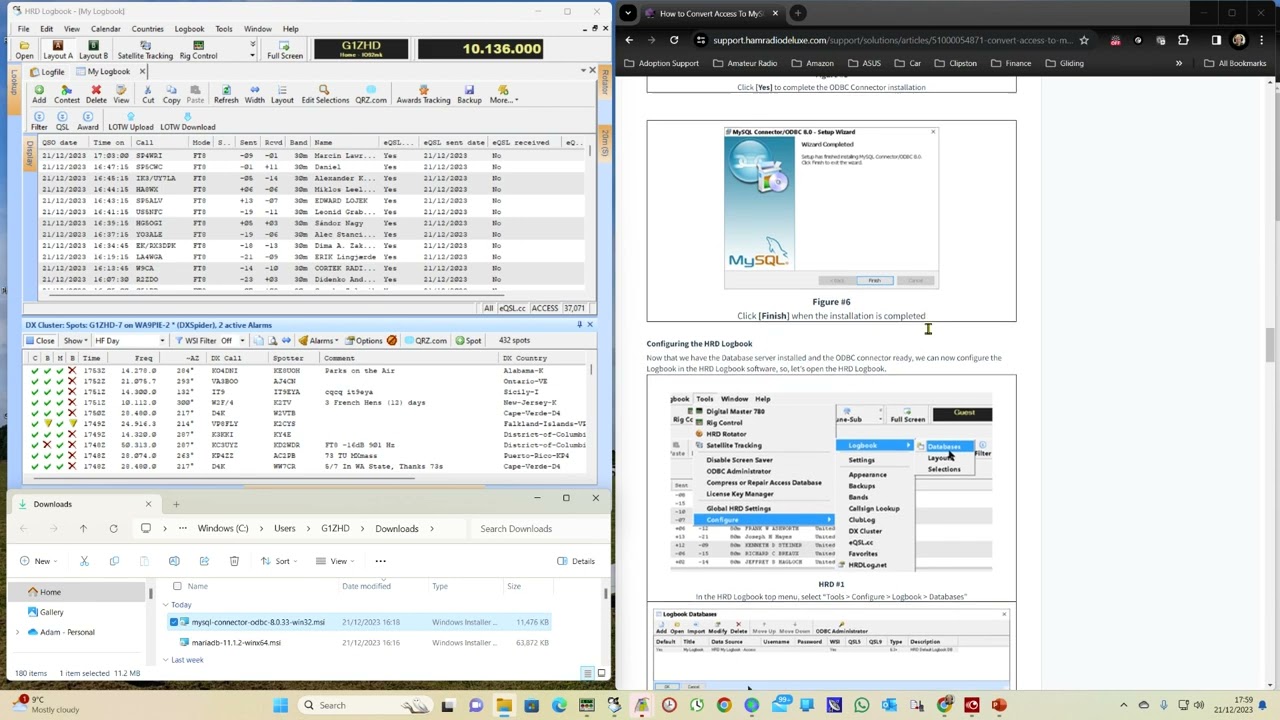 HRD database upgrade