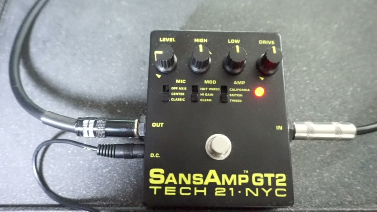 Tech 21 SansAmp GT2 Tube Amp Emulation Pedal