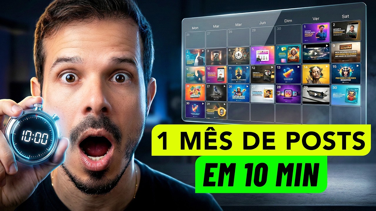 MÁQUINA DE PRODUTIVIDADE - Crie uma PANCADA de Posts em Poucos Cliques