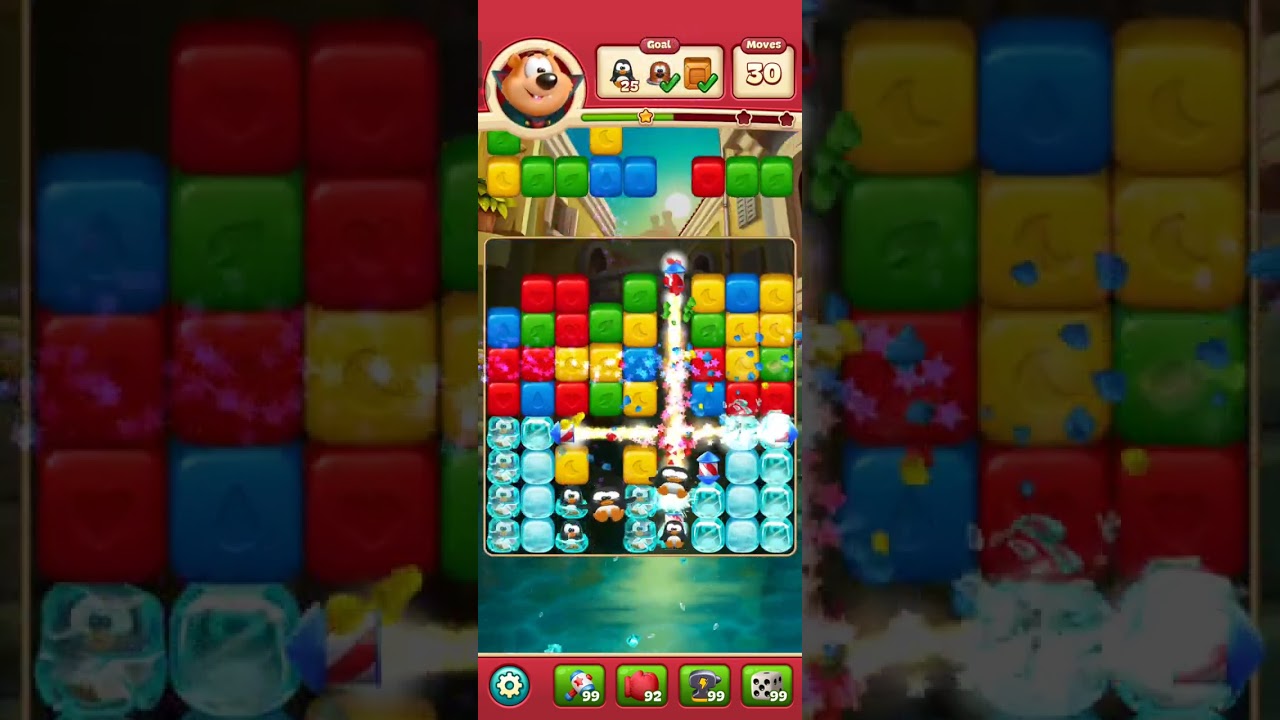Toon Blast-Level 1177 3 STARS NO BOOSTERS #toonblast #toonblastlevel #shortsgame