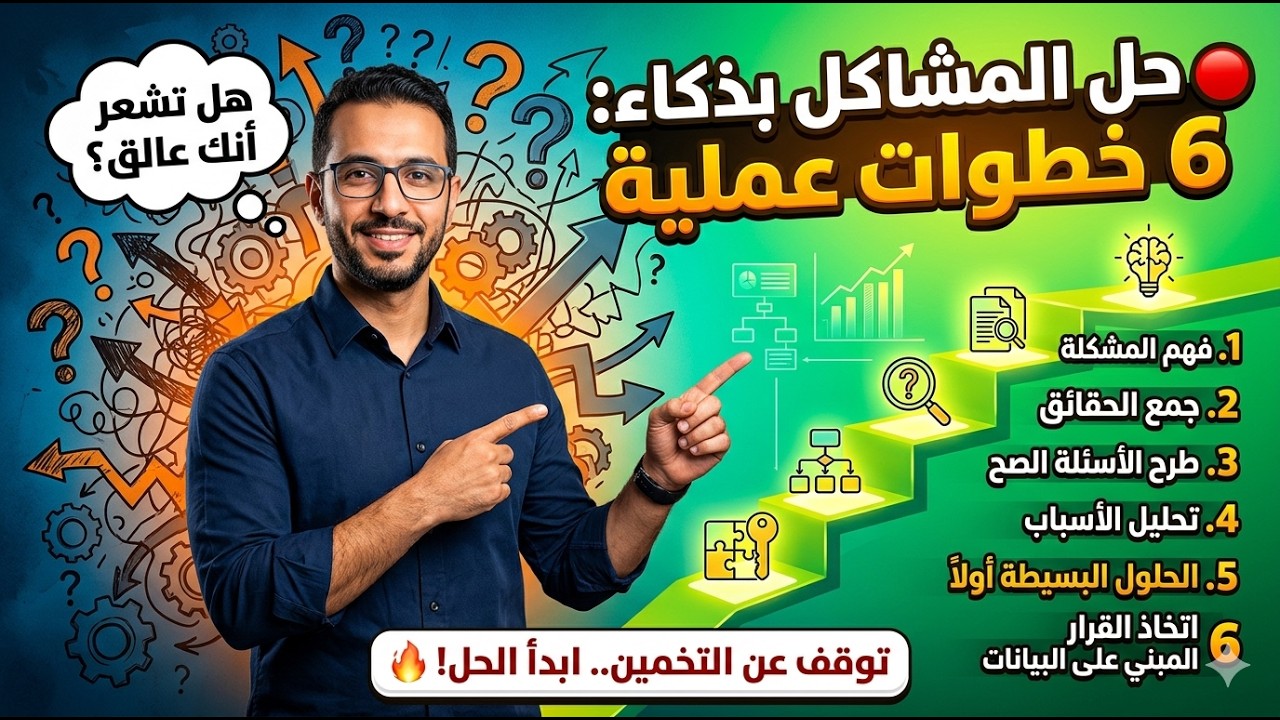 6 خطوات ذكية لحل أي مشكلة في حياتك - سر حل المشكلات بذكاء