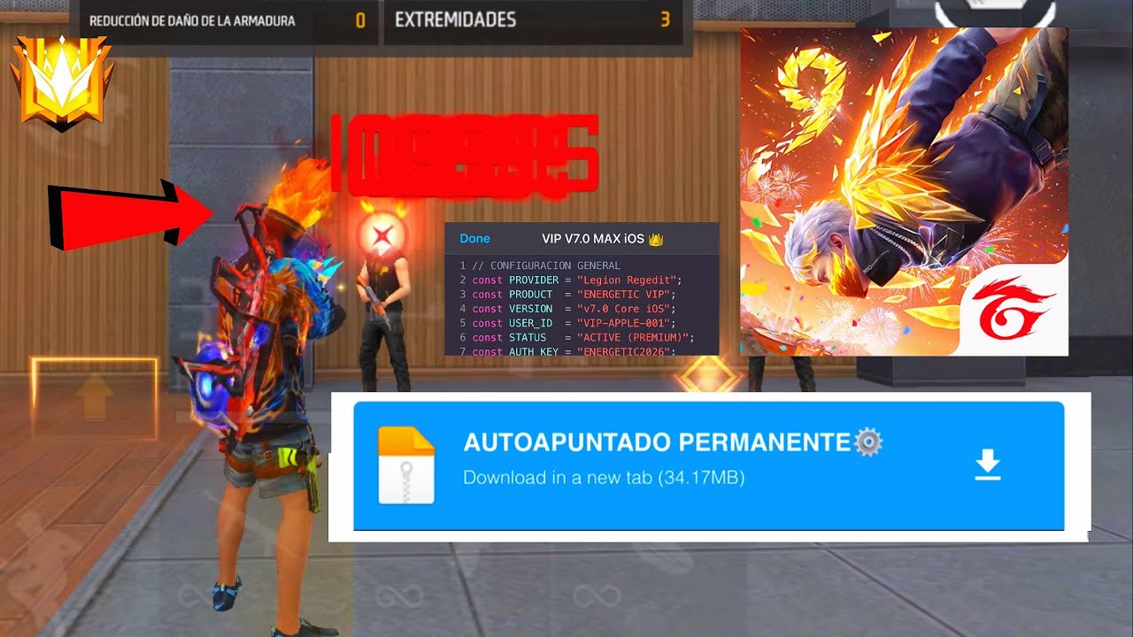 &iexcl;NUEVO HACK DE AUTO APUNTADO! TODO ROJO EN FREE FIRE MAX 😱