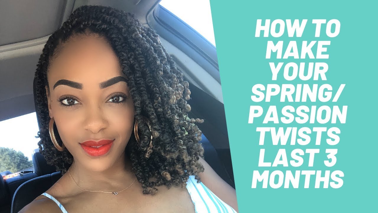 EASIEST Way to Maintain SPRING/PASSION TWISTS! | SIMPLE Nighttime and Morning Routine