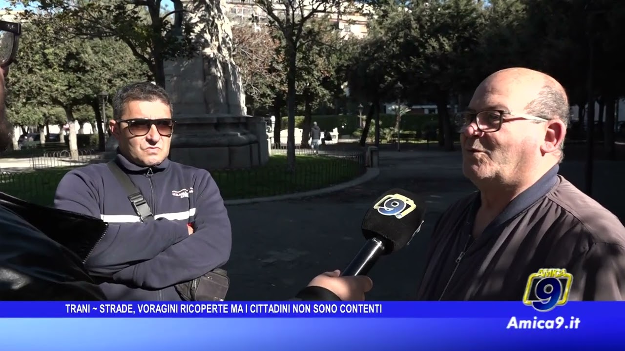 Trani – Strade, voragini ricoperte ma i cittadini non sono contenti