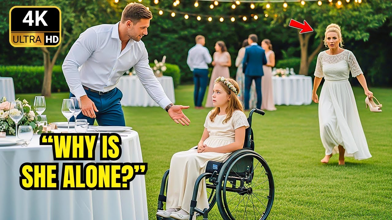 CEO’s Paralyzed Daughter Was Ignored at the Wedding — Until A Single Dad Asked, “Why is she alone”