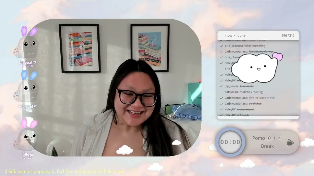 🍰 【 POMO 55/5 】Unmuted Coworking 🍰🥛 ୨୧  @catinwonderland on !socials