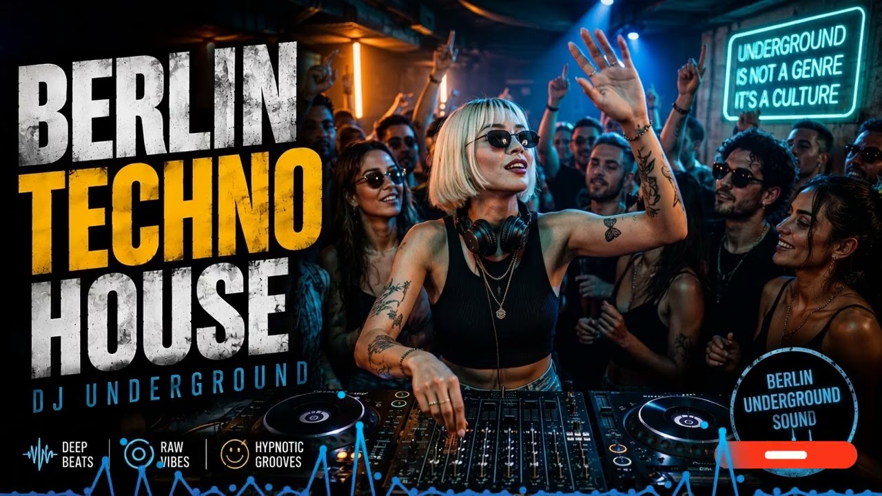 Berlin Underground After Dark | Dunkle Warehouse Techno Beats & Rave Energy