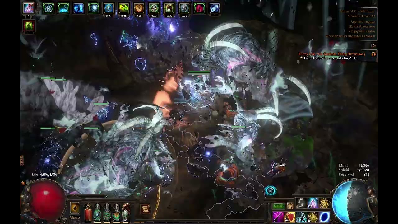 POE 3.27 - World Shatterer Spectres vs Minotaur