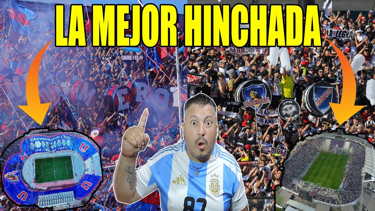 ARGENTINO REACCIONA a la HINCHADA MAS GRANDE: COLO COLO VS U DE CHILE