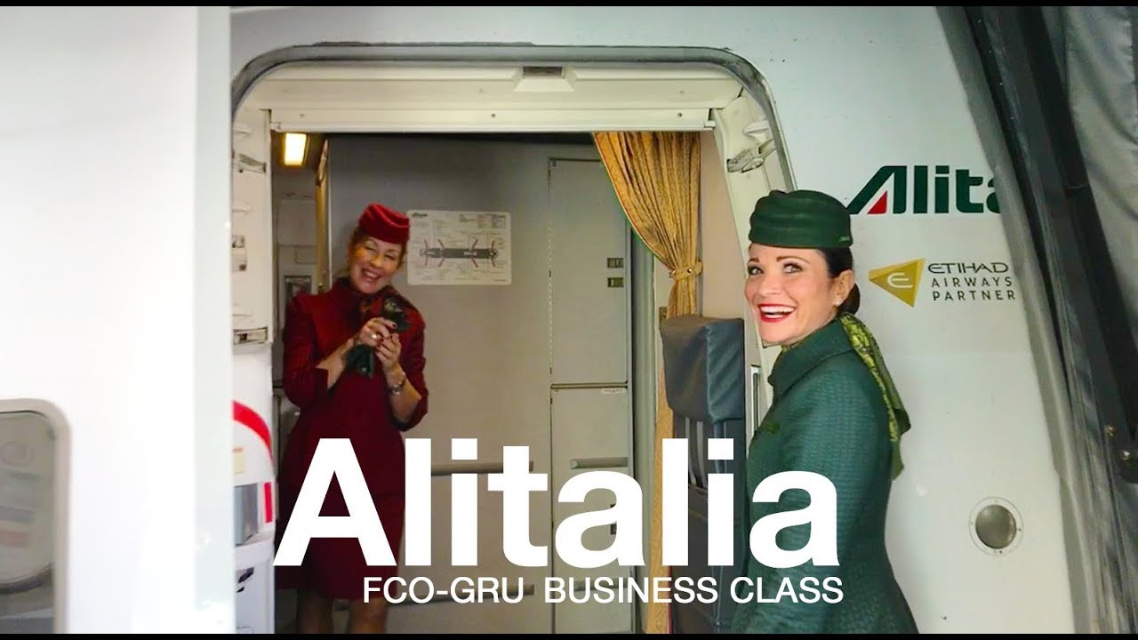 ALITALIA MAGNIFICA Business Class Roma-São Paulo | BOEING 777-200ER