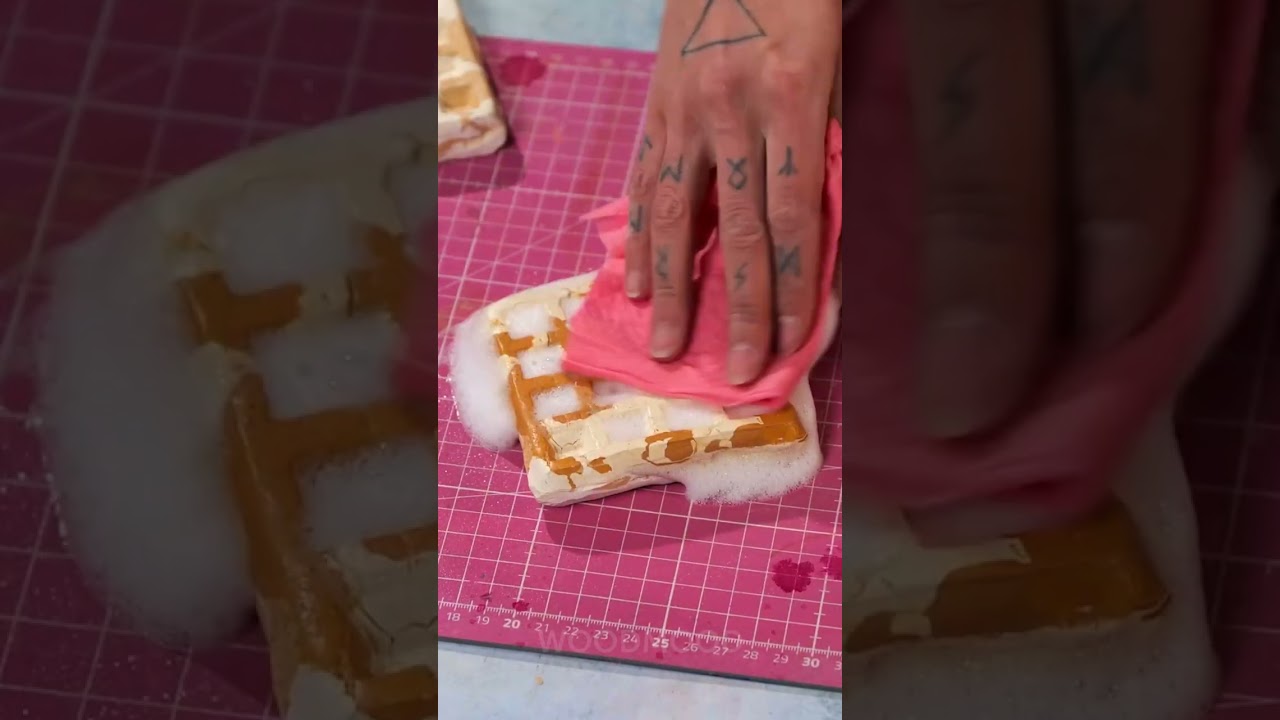 Deze zelfgemaakte wafelbekers-onderzetters zijn te schattig!