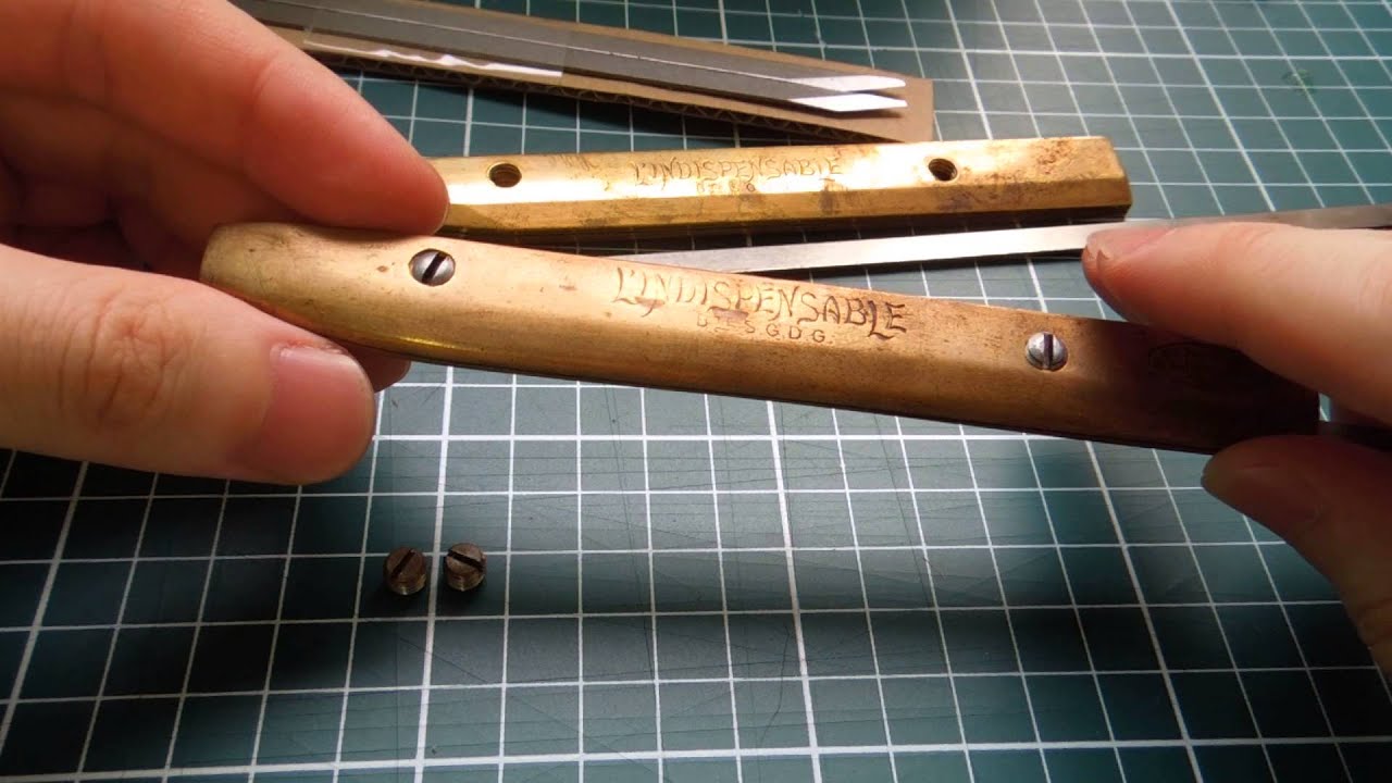 Vergez Blanchard Knife in Brass handle : FOURREAU LAITON L'INDISPENSABLE