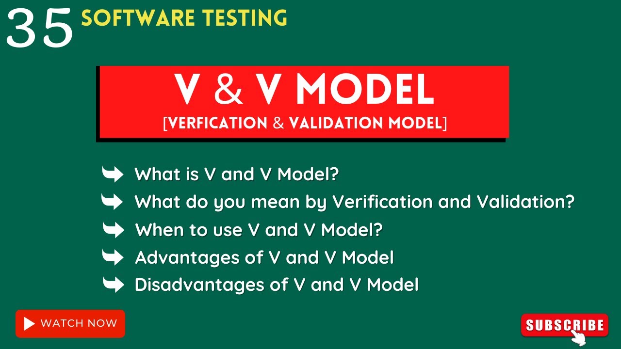 QA manual testing tutorial for beginners | v model in software testing | v and v model in SDLC