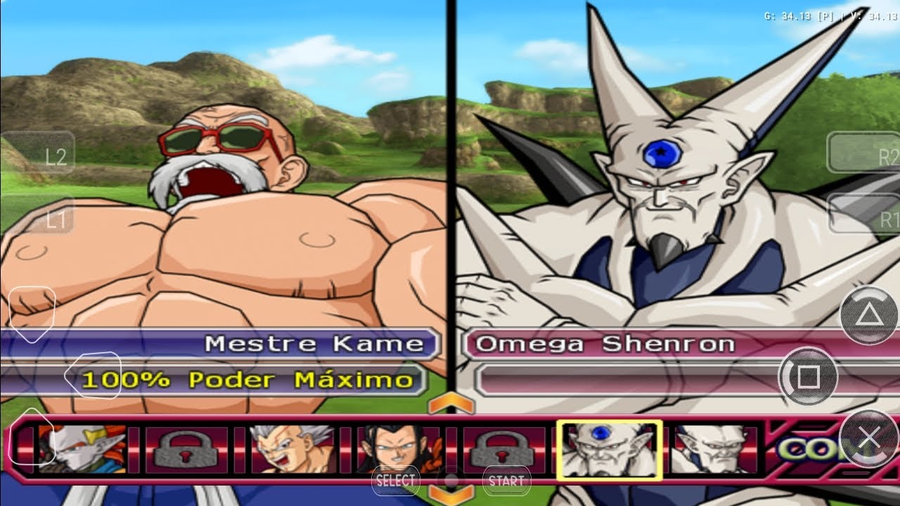 Mestre Kame x omega shenron Dragon Ball Budokai Tenkaichi 3