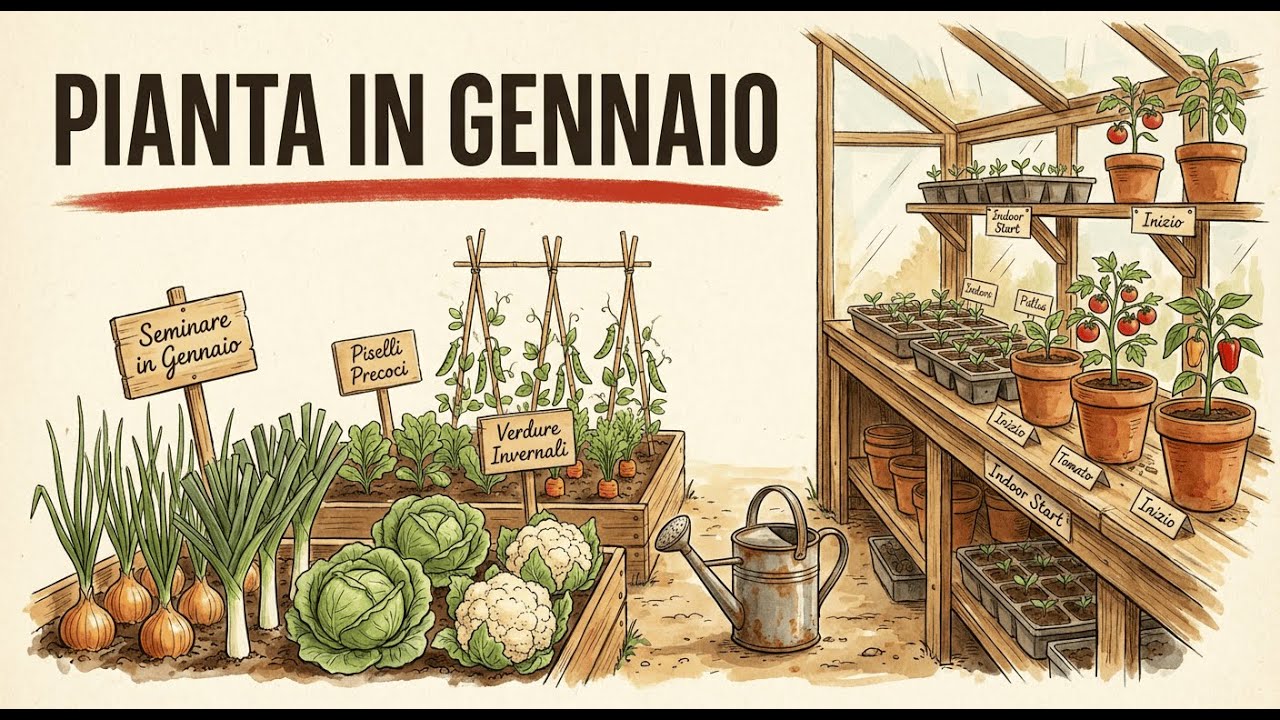 18 Colture Da Piantare A Gennaio Per Vivere Dell’Orto Tutto L’Anno