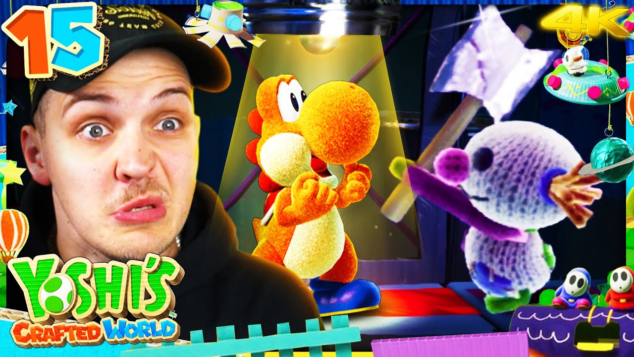 Let’s Play Yoshi's Crafted World #15 ✂️ Munkeln im Dunkeln, Nachts im Museum und Mini-Boss