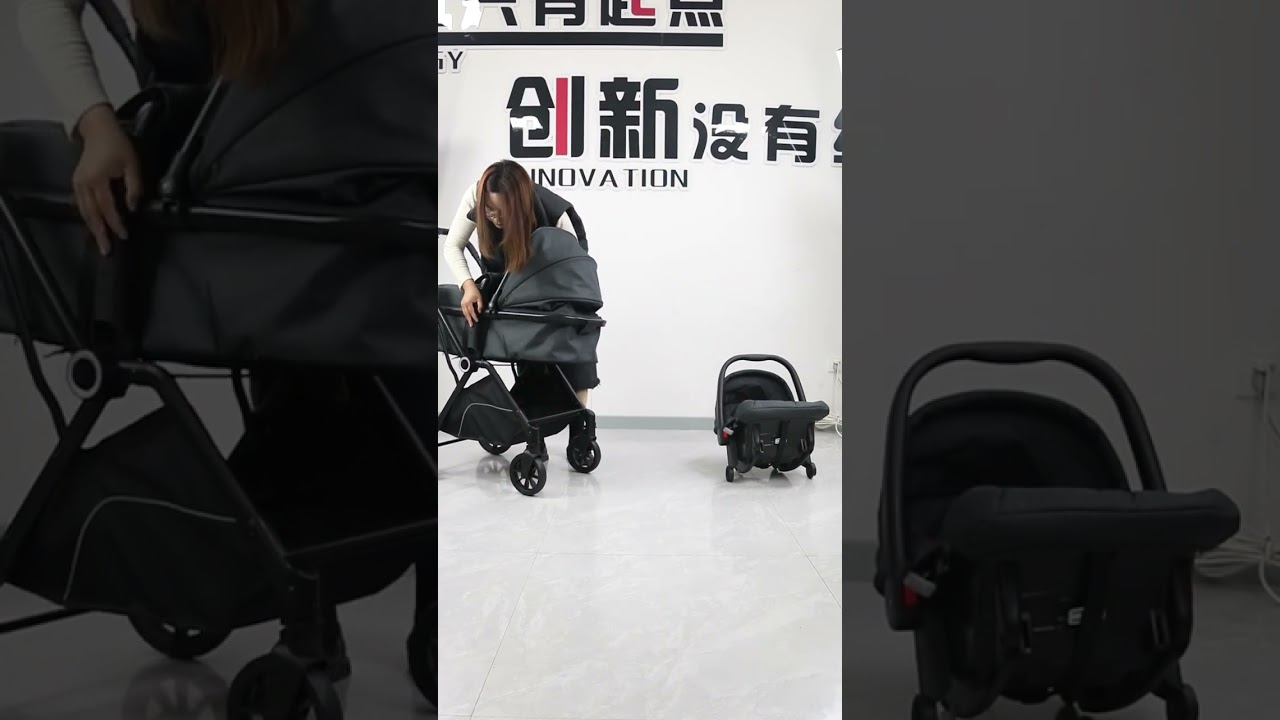 Premium 3in1 baby stroller with carrycot &car seat