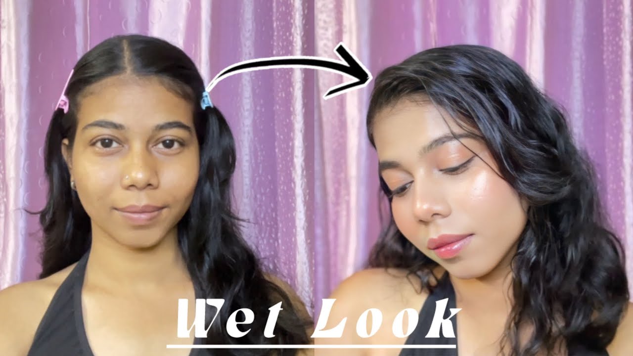 This Wet Look Makeup Hits Different 💧✨ | Dewy Glass Skin Glam