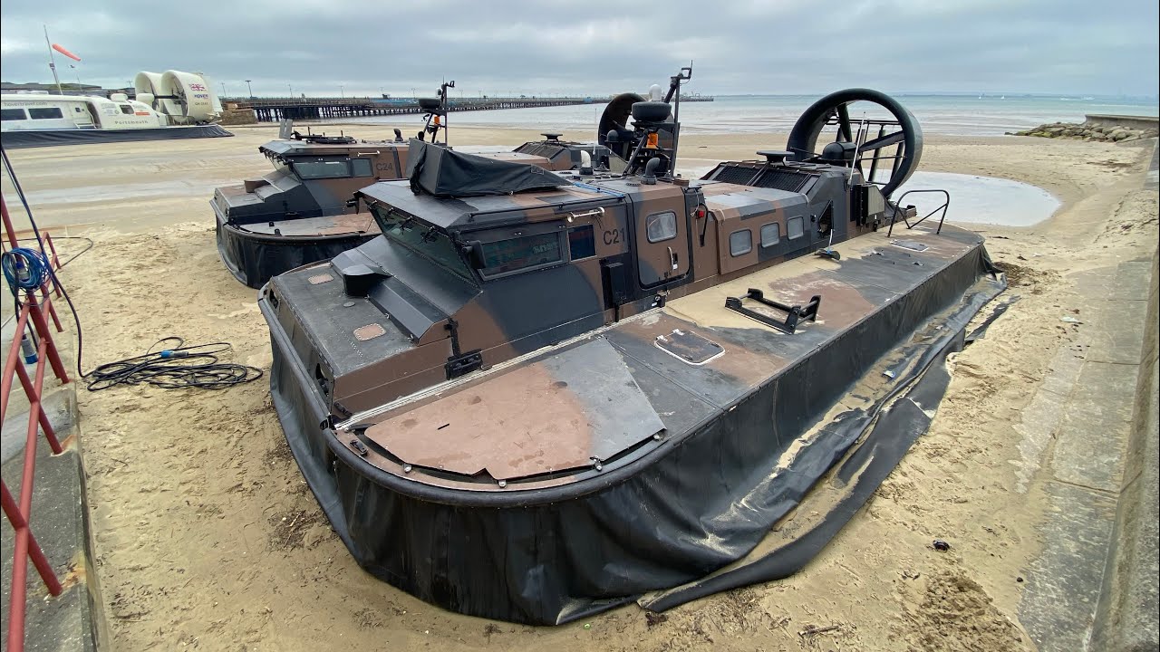 Ex Royal Marines Hovercraft at Ryde Hoverport Isle of Wight