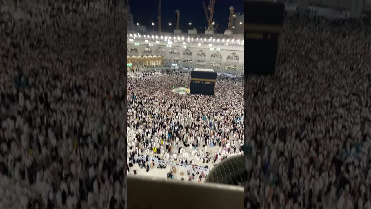 masjid al haram shawwal 2 alhamdulillah #masjidalharam #allah #blessings #crowd #islamic