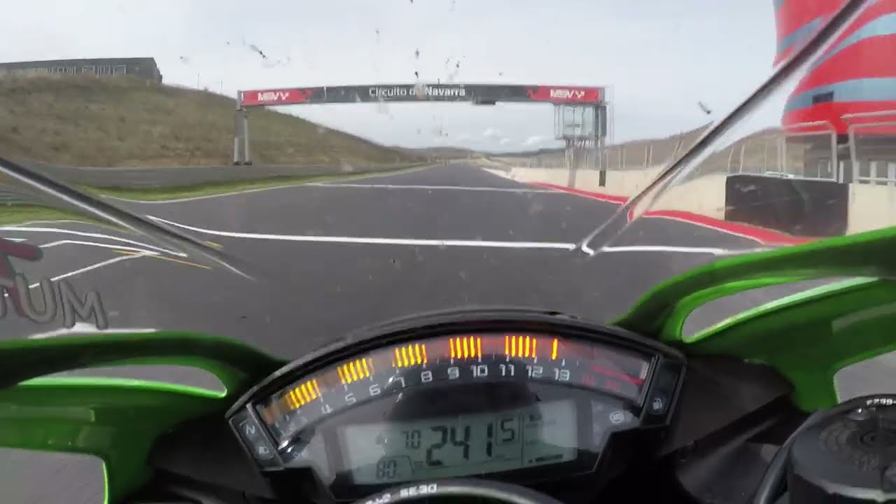 Circuito de Navarra 17-03-2024 primera fase de remodelación terminada. Kawasaki zx10r onboard.