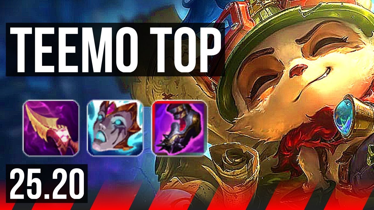 TEEMO vs JAYCE (TOP) | Quadra, 9 solo kills, 49k DMG, Dominating | KR Master | 25.20